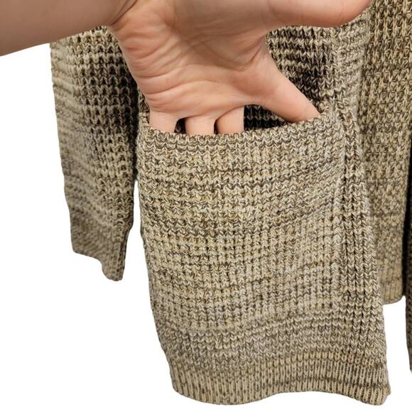 Workshop Republic Clothing Cardigan Sweater Beige Grandpa Sweater Medium - Picture 6 of 12